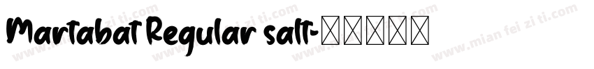 Martabat Regular salt字体转换